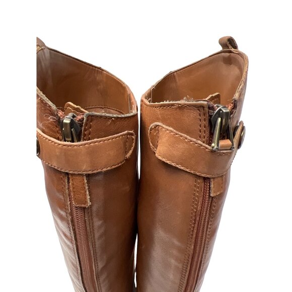 Sam Edelman Penny Whiskey Leather Tall Riding Boots - Picture 7 of 16